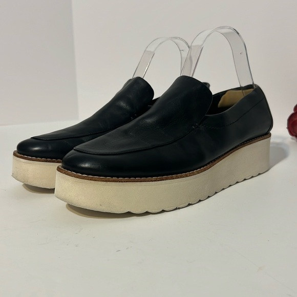 VINCE Zeta Leather Platform Slip-On Loafer Size 9.5 - Picture 3 of 16
